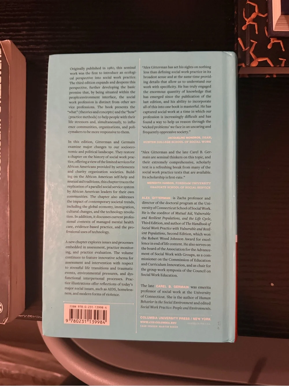 The Life Model of Social Work Practice - Aqua & Red Hardcover Book